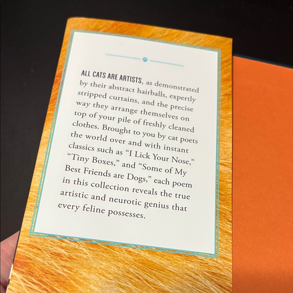 Chronicle Books - Cat Poetry with Orange and White Cover - Picture 6 of 7